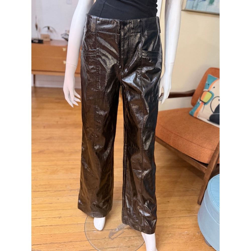 Free People Black Wide Leg Pants Size 6